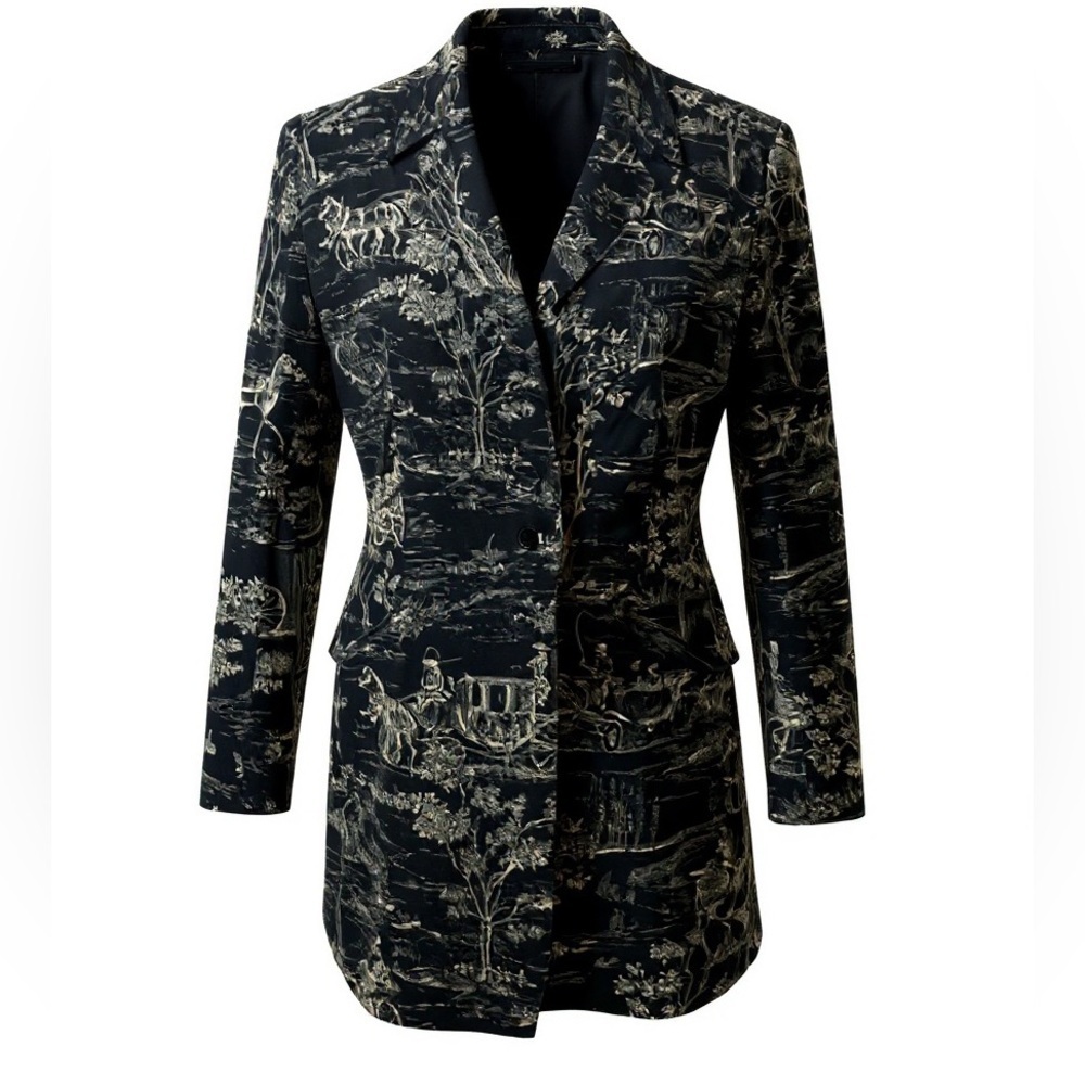 Marisa Christina velor equestrian style riding jacket vintage 90s